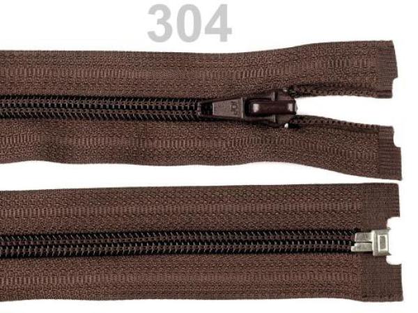 Reißverschluss spiralförmig 5 mm, 40 cm, teilbar, Schokoladenbraun